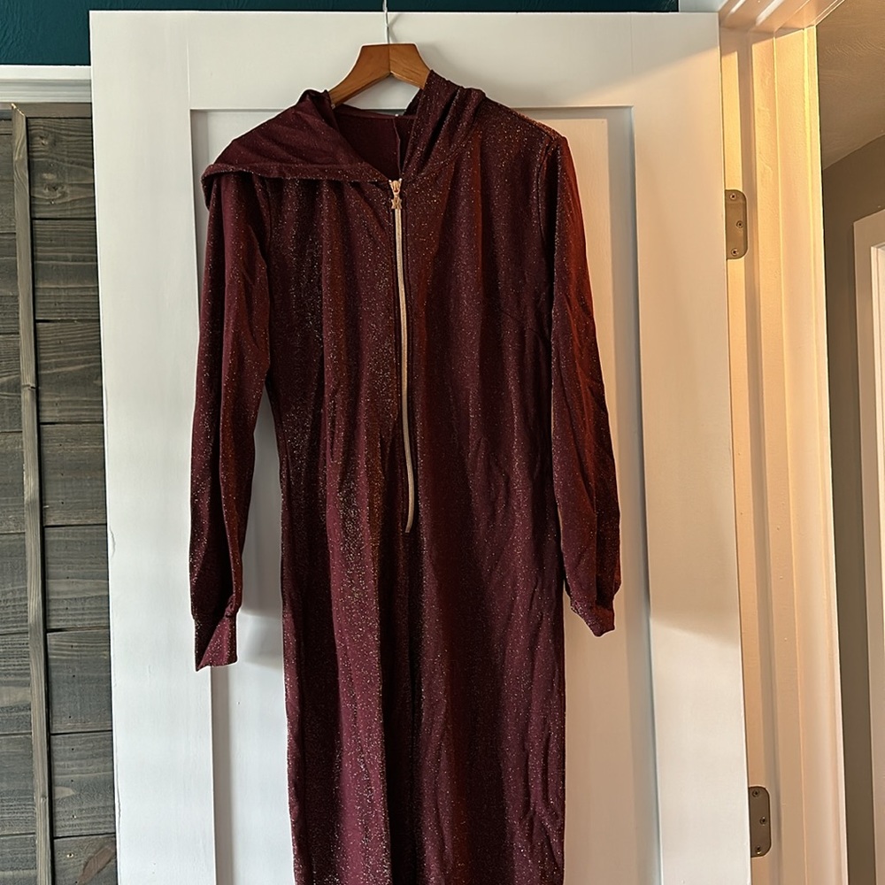 Savage X Fenty Sleep & Shine Hooded Onesie. Sparkly. NWOT